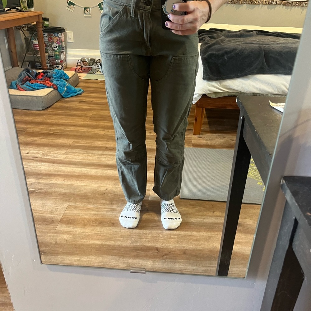 Old Navy Gray Straight-Leg Pants